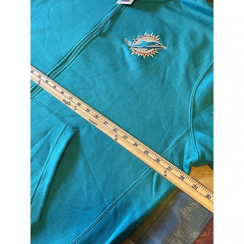 Miami Dolphins NFL Football Nike‎ Full Zip Hooded Jacket Men's 2XL NWT